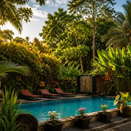 Swimming Pool Garden - Jungle Hideaway Villas