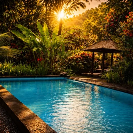 Swimming Pool View - Jungle Hideaway Villas